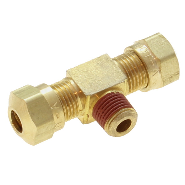 Technidot Fitting, DOT, Compression, Male Branch Tee, 1/4" x 1/4" Male NPT DOT72C-0404